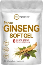 Micro Ingredients Red Panax Ginseng Supplement 6,000Mg per Serving, 300 Softgels