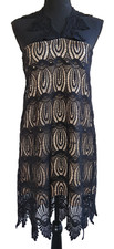 Dress Forum LBD with beautiful, black lace overlay - Size M
