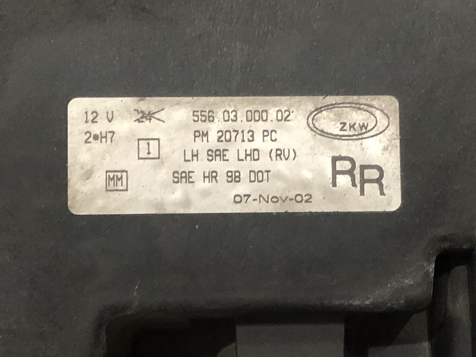 2003 BENTLEY ARNAGE OEM HEADLIGHT LEFT DRIVER SIDE PM20713PC