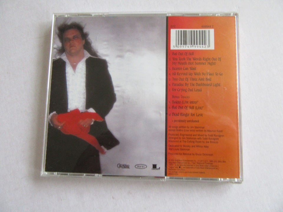 Meatloaf Greatest Hits CDs Bat Out Of Hell I & II (Back Into Hell) eBay