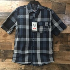 NWT Wrangler Shirt Men Small All Terrain Gear Preppy Plaid Western Norm Cabin