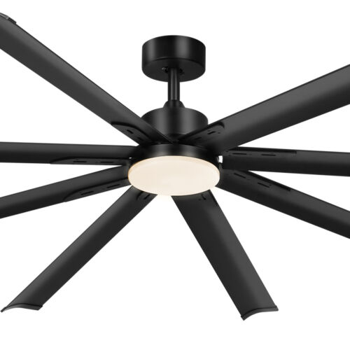 80" Large Ceiling Fan w/ Adjustable Light Remote Control Reversible 6 Speeds - Picture 9 of 11