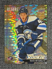 Gavin Brindley 2024-25 Upper Deck Allure Hockey Gold Glitter Bomb #136 /199 RC