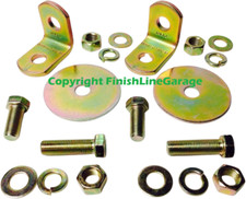 Seat Belt Mounting L Bracket 4 5 Point Racing Harness 90 Degree Roll Cage 2 Pack