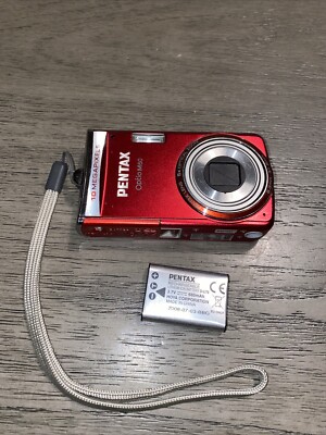 Pentax Optio M60 10MP Digital Camera 5X Optical Untested Sold As