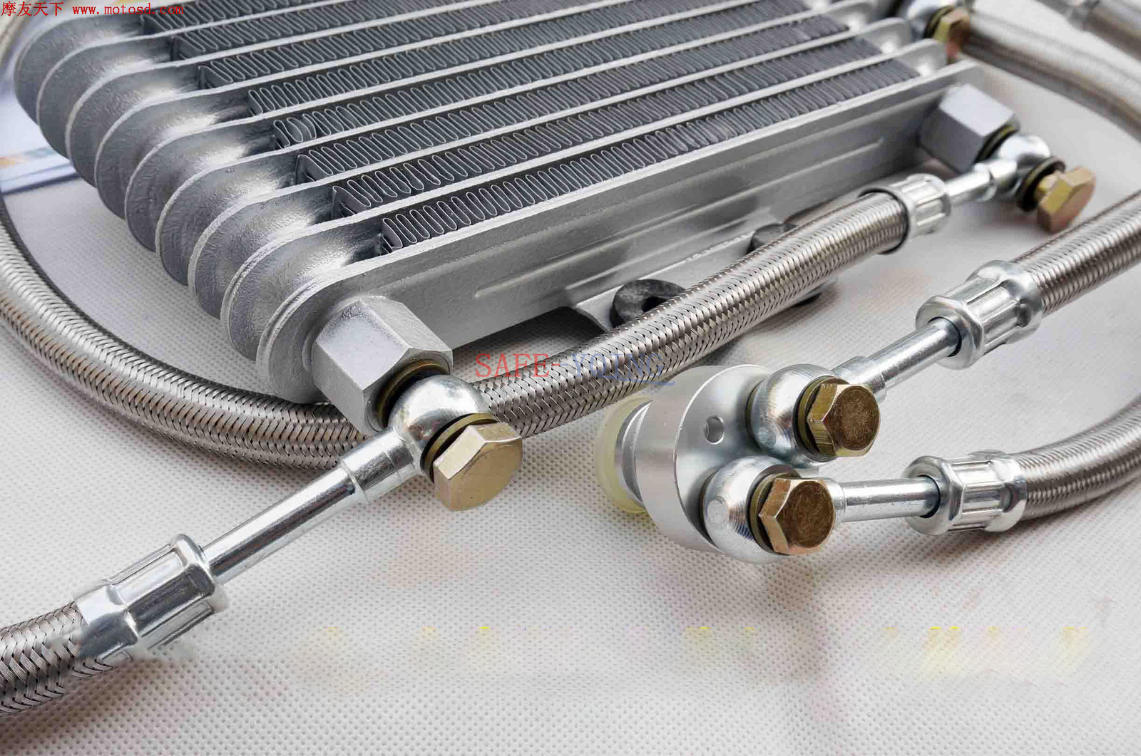 125ml Oil Cooler Engine Oil Cooling Radiator System Kit for GY6 100