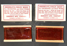 NEW Lot of 2 Sherman's Violin Rosin, Light, In Wood Holder