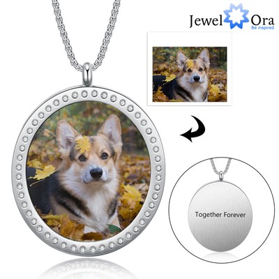 Men Women Locket Tag Necklaces Pendant 