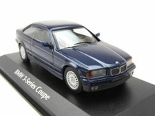 1992 BMW 3 SERIES 3ER COUPE E36 BLUE METALLIC MAXICHAMPS 940023321 1:43 METAL LHD