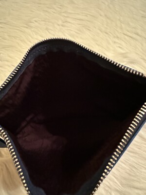 未使用 METIER LONDON トラベルケース ポーチ Metier London Small Flat Pouch Leather Calfskin Travel