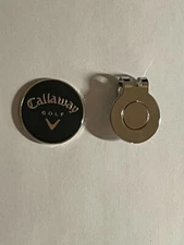 Callaway Golf 1" Flat Coin Style Golf Marker W/BONUS HAT CLIP - A Great Deal!