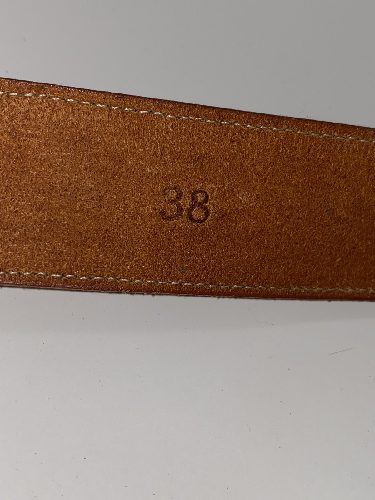 Ostrich Women's Wave Pattern Stitched Detail Western Belt (No buckle