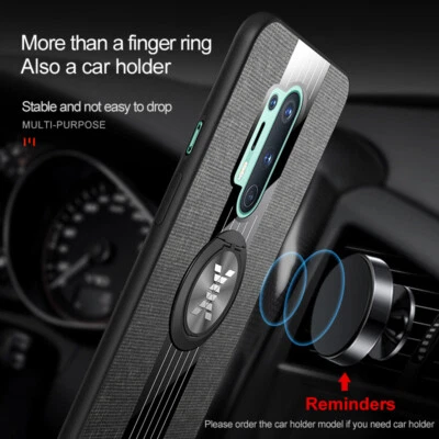 For OnePlus 8 Pro 7T Pro Luxury Shockproof Ring Stand Hybrid Armor Case Cover