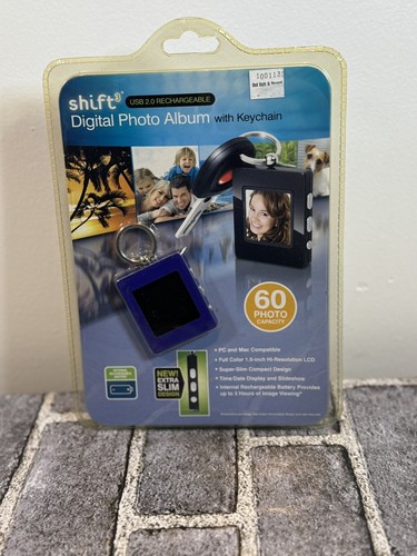 New SHIFT3 Digital Photo Album with Keychain USB2 Rechargeable 60 Photo Capacity - Picture 6 of 10