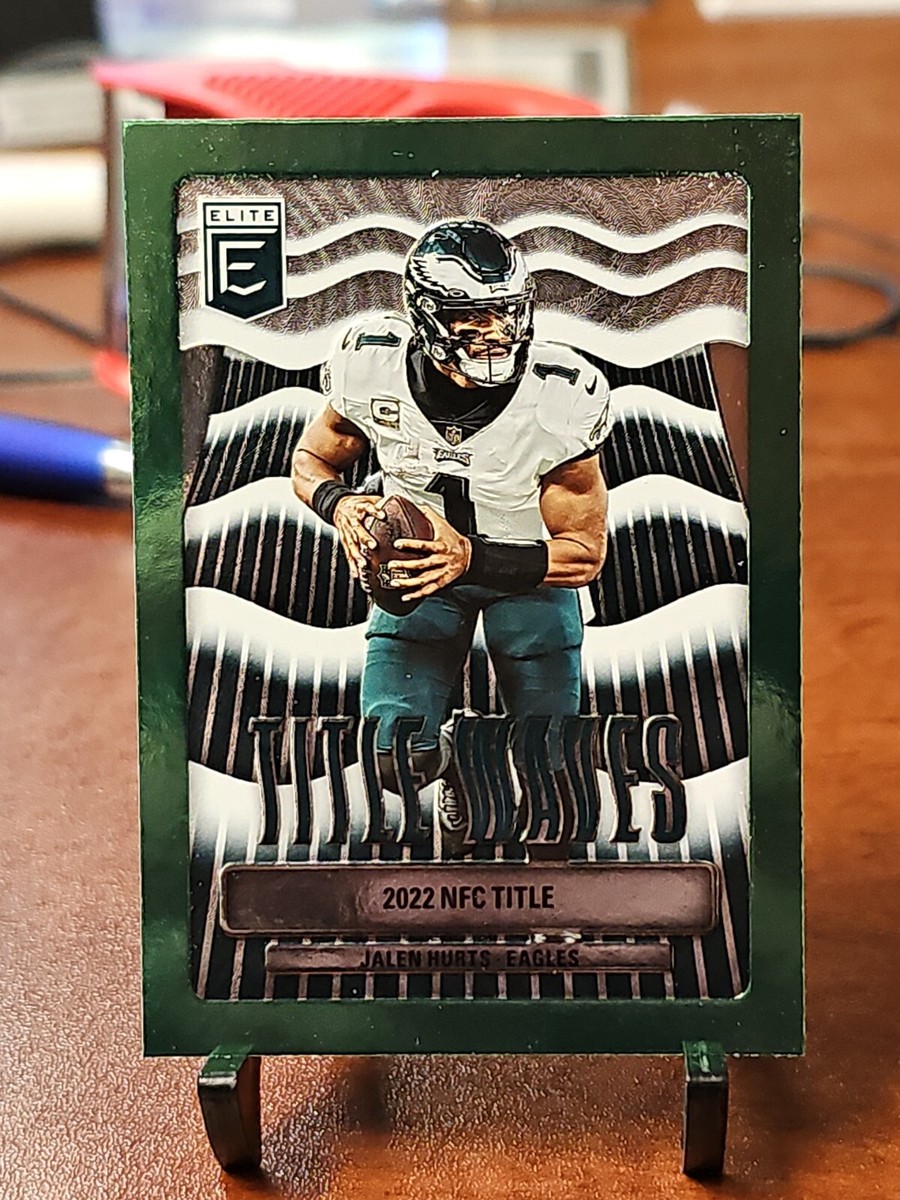 2023 Donruss Elite Jalen Hurts #TW-10 Title Waves Green | eBay