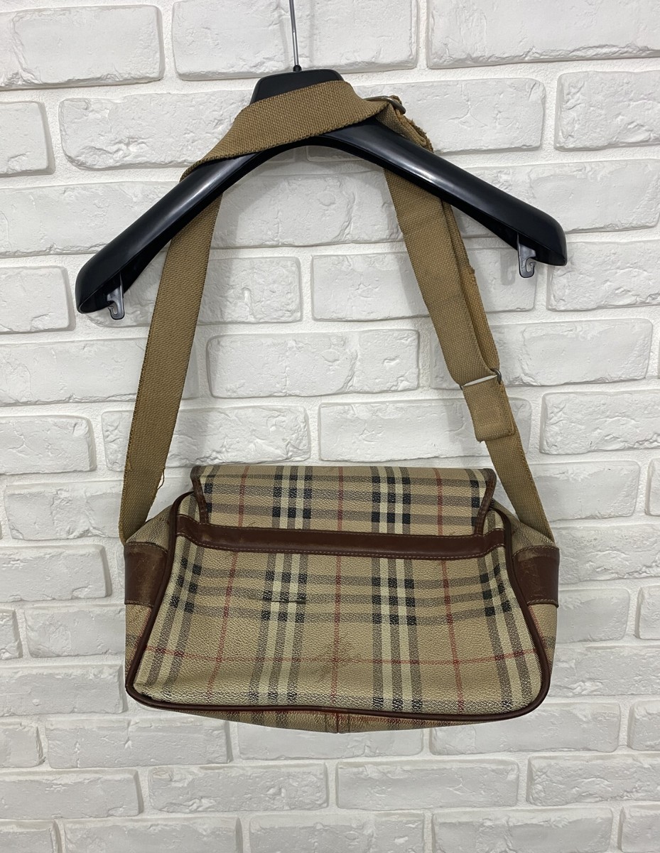 バッグ vintage 90s Burberrys shoulder bag Vintage 90s Burberrys London Messenger Shoulder Bag Nova