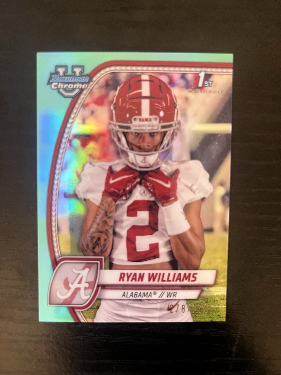 2024 Bowman Chrome University Orange Refractor #53 Ryan Williams RC /25 On Fanatics Collect