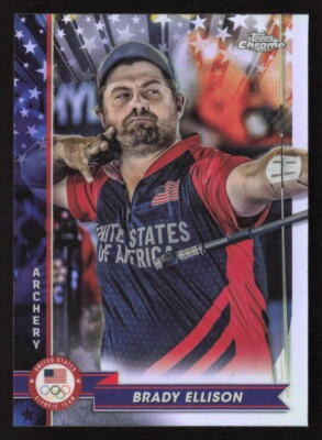 2024 Topps Chrome US Olympic #63 Brady Ellison Base Refractor