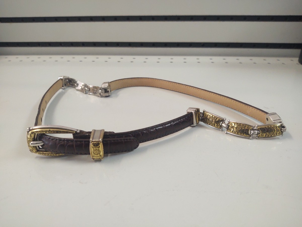 Brighton Silver metal with brass accents, Belt Brighton Concho Belt - Etsy main image 3