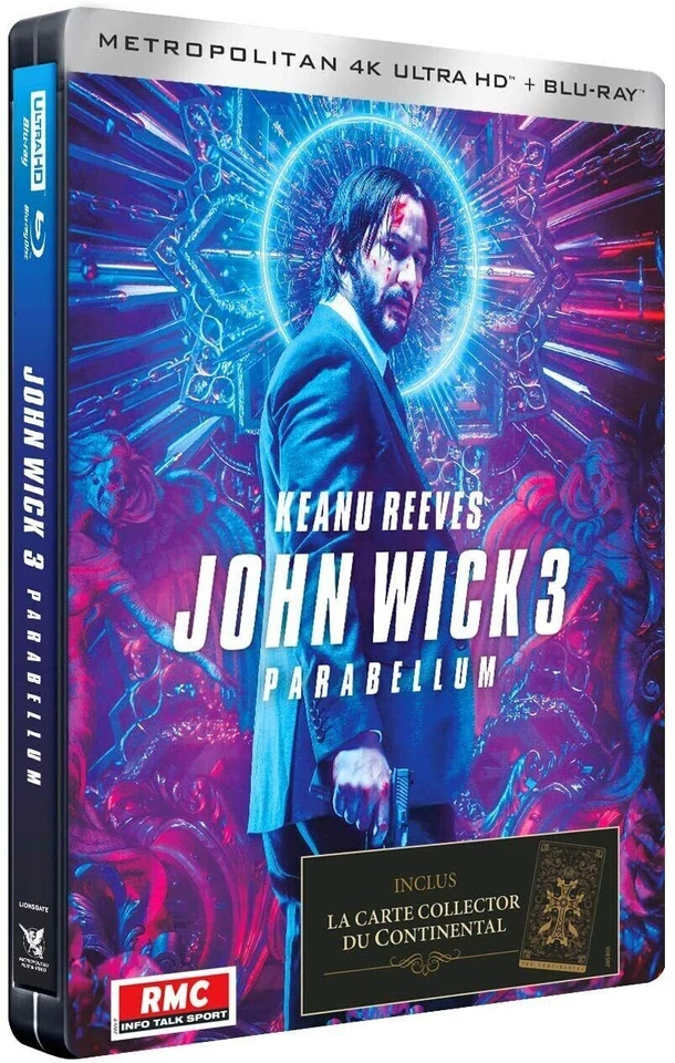 John Wick 3: Parabellum (Blu-ray, 2019, Set de 2 Disques, Édition Limitée)