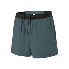 Men's Double-Layer Swim Trunks Breathable Quick Dry Elastic Swim Trunks