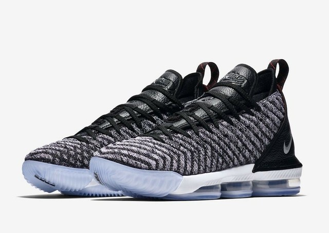 black and white lebrons 16