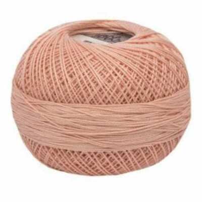 Lizbeth Egyptian Cotton Crochet Thread Size 80 Color 630 Light Peach