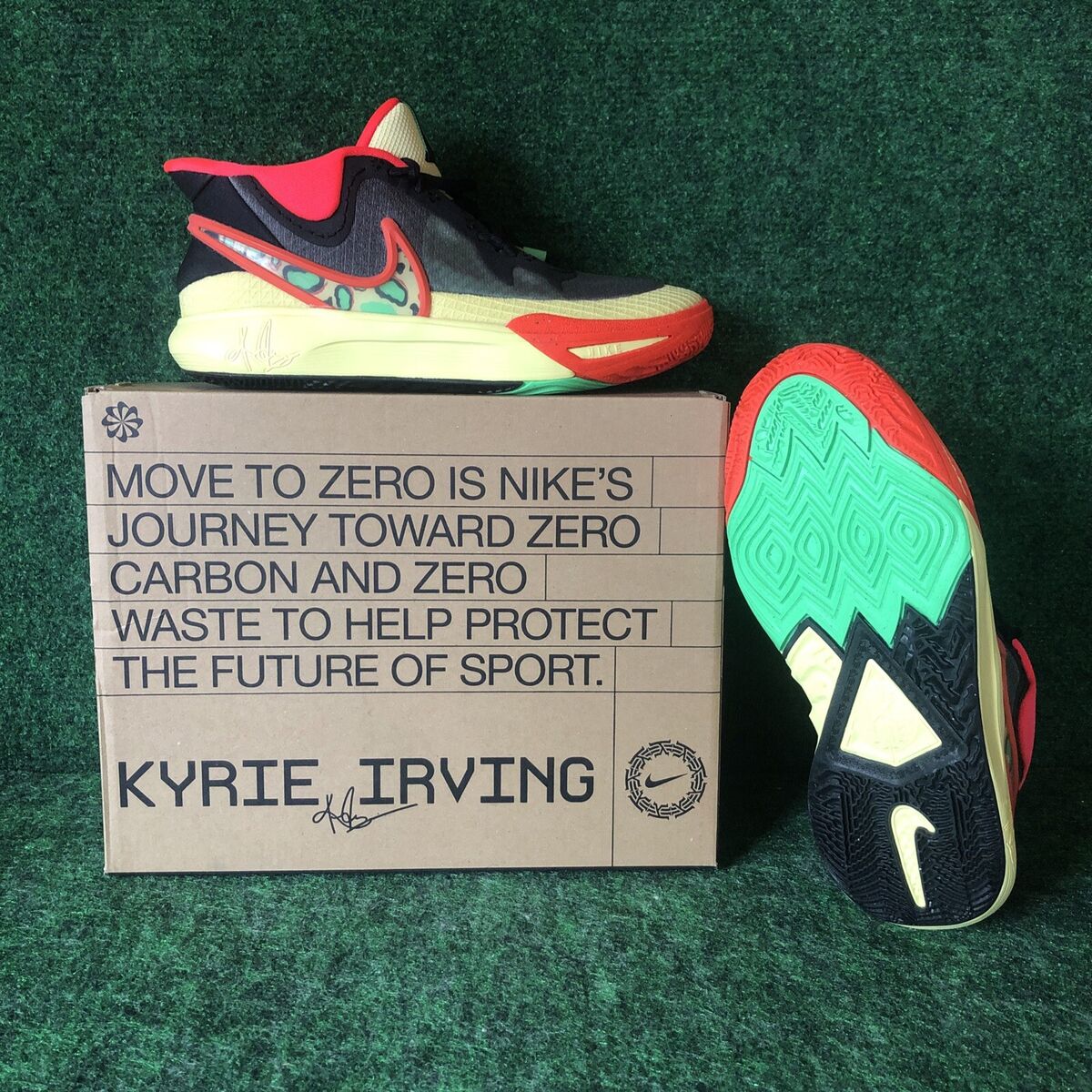 Nike Black Lemon Chiffon Kyrie 8 GO GS NEW Size 4.5 Y Or 6 Nike Black Lemon Chiffon Kyrie 8 GO GS NEW Size 4.5 Y Or 6