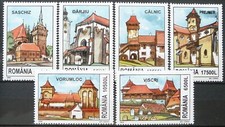 Estampillas de Rumania - Castillos y fortalezas_2002 - MNH.