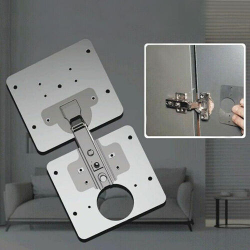10*9cm Stainless Steel Hinge Plate For Furniture Drawer Window Repair Accessory - Foto 1 di 7