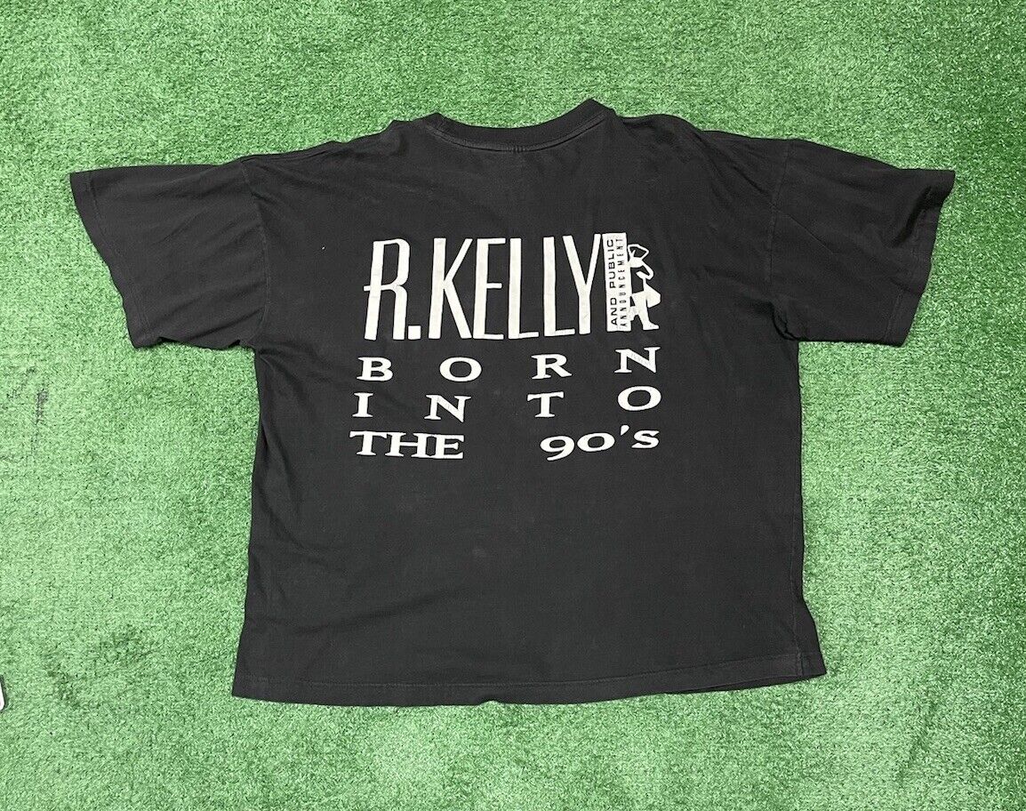 Vintage R. Kelly Born Into The 90s T Shirt Size XL VTG Black Vintage R. Kelly Born Into The 90s T Shirt Size XL VTG Black
