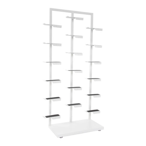 18 Pairs Capacity Floor Standing Steel Shoe Organizer Stand Shoe Display Shelf - Picture 4 of 9