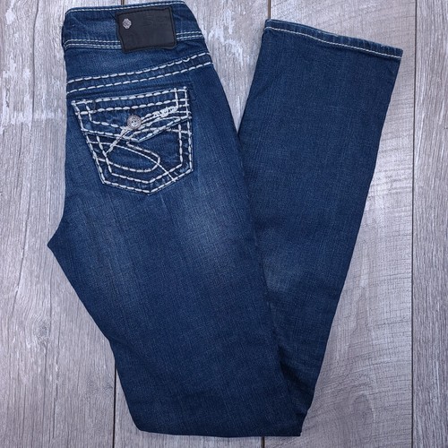 Silver Jeans Suki Mid Rise Straight Leg 