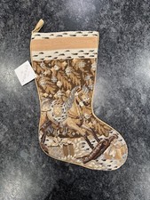 NWT Sferra Needlepoint Christmas Stocking with Rocking Horse