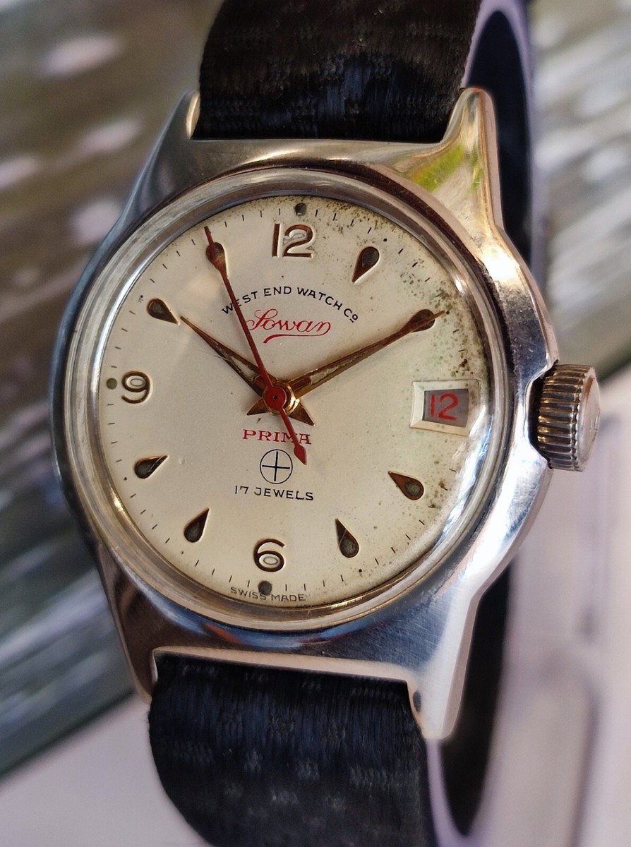 WEST END WATCH CO. SOWAR WINDING PATINA DIAL D.3193 SWISS MEN'S