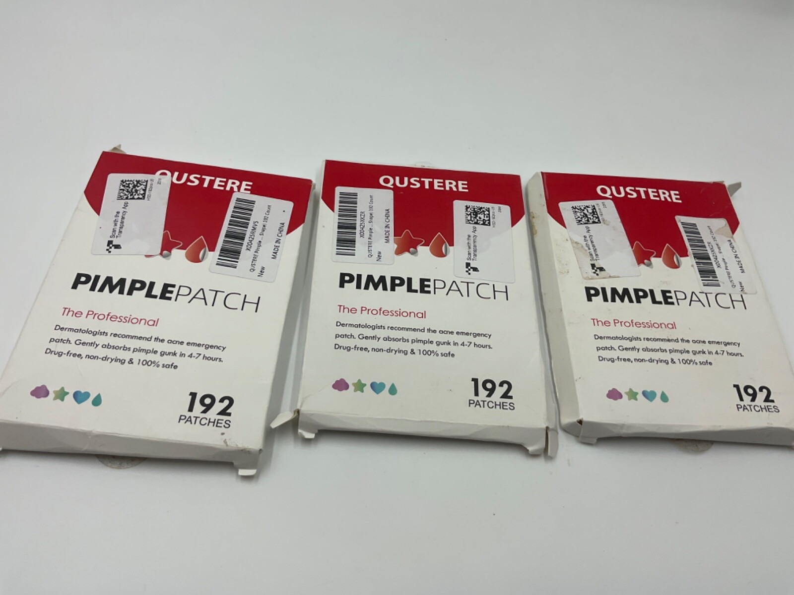 3 x QUSTERE Pimple Patches, Face, Acne Patches Hydrocolloid