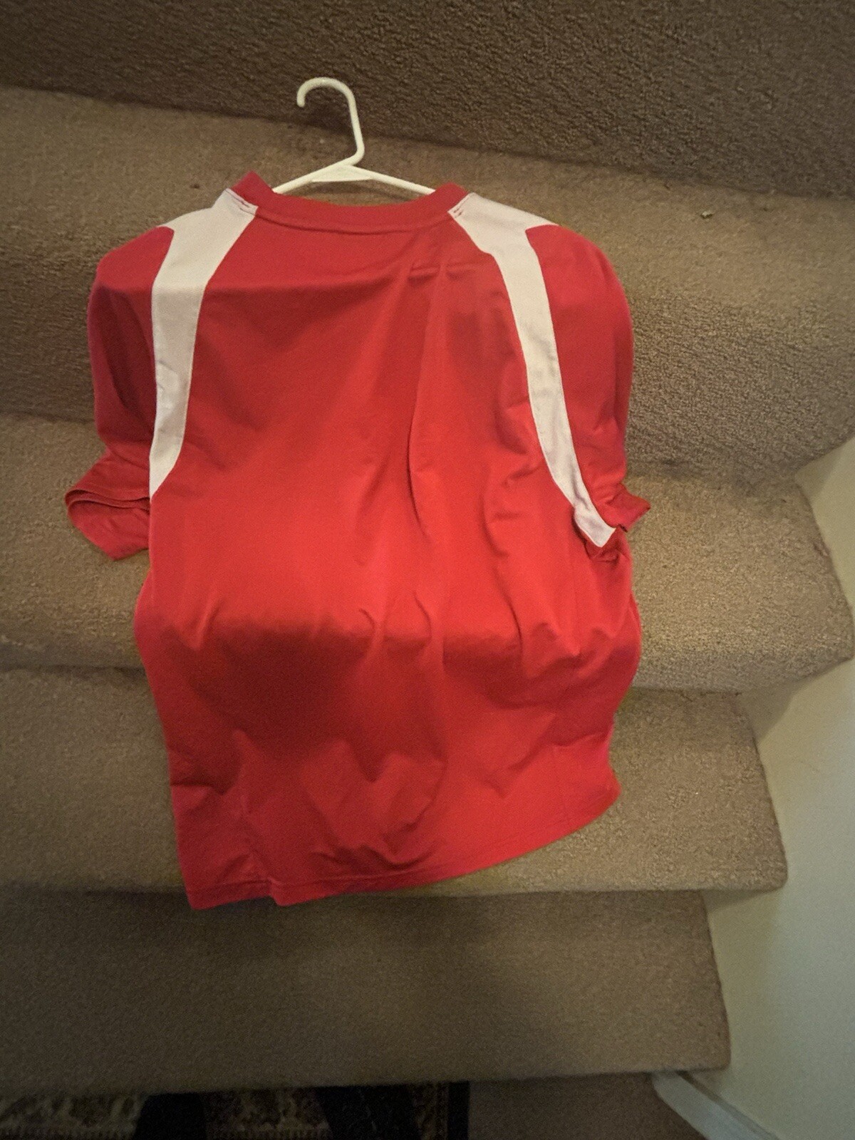 T shirt uomo Fila Sport Xxl 2xl calcio manica corta rossa vintage bianca attiva