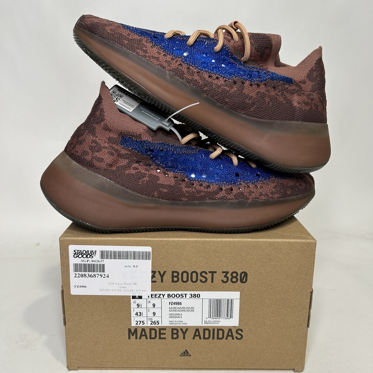 Adidas Yeezy Boost 380 “Azure” FZ4986 Men's New