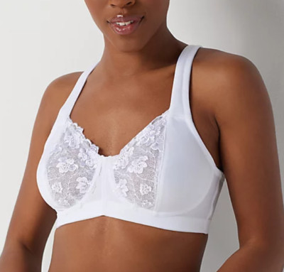 Breezies - Lace Eclipse Wirefree Support Bra - White