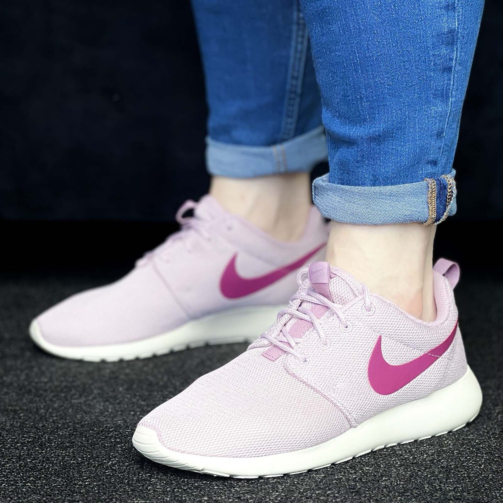 Женские розовые кроссовки Nike Roshe One для бега, спортивные кроссовки-тренажеры #501