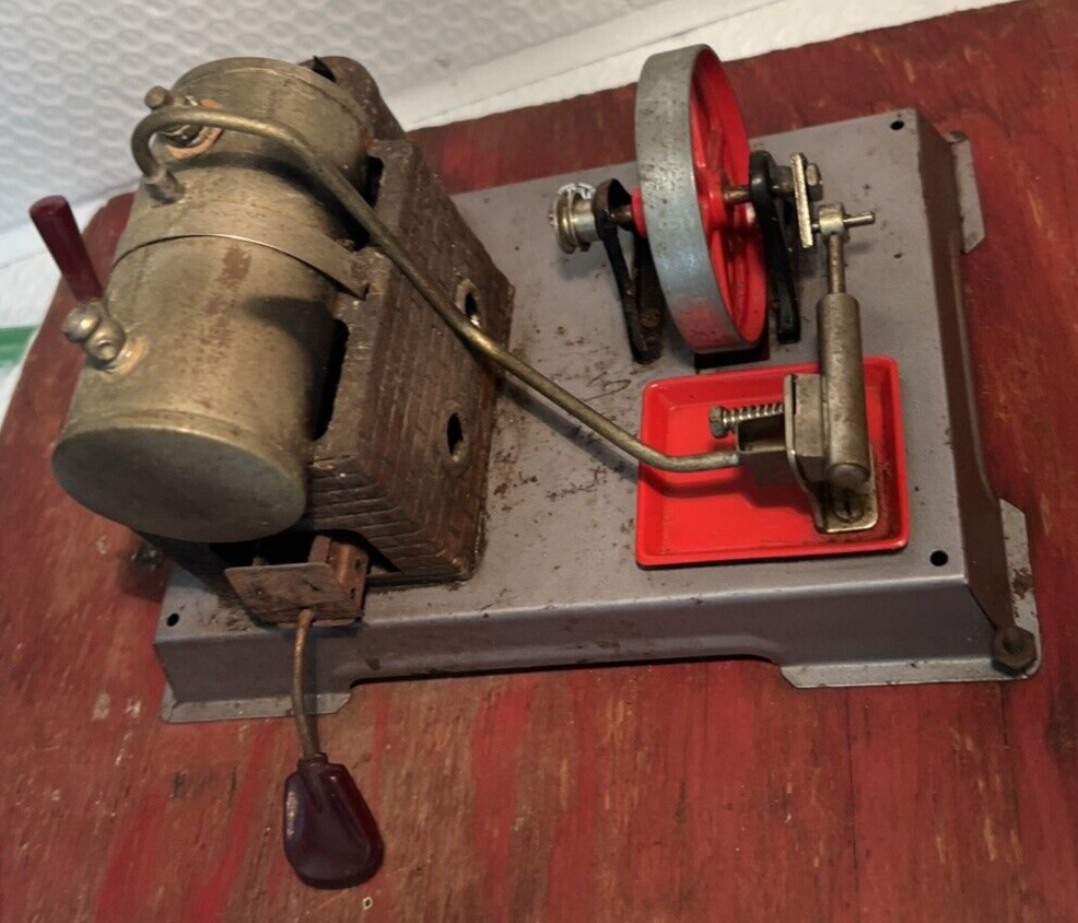 Nice Vintage Wilesco Stationary Live Steam Engine - Missing chimney stack WORKS