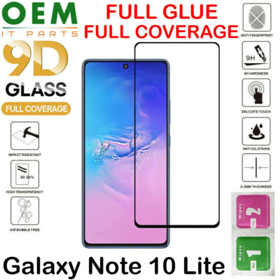 Für Samsung Galaxy Note 10 Lite Hartglas 9D Curved Display Volle Abdeckung