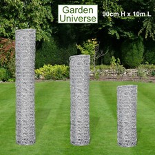 Chicken Wire Galvanised Garden Universe Mesh Fencing Poultry Rabbit Aviary W03-7 18.99 per metre