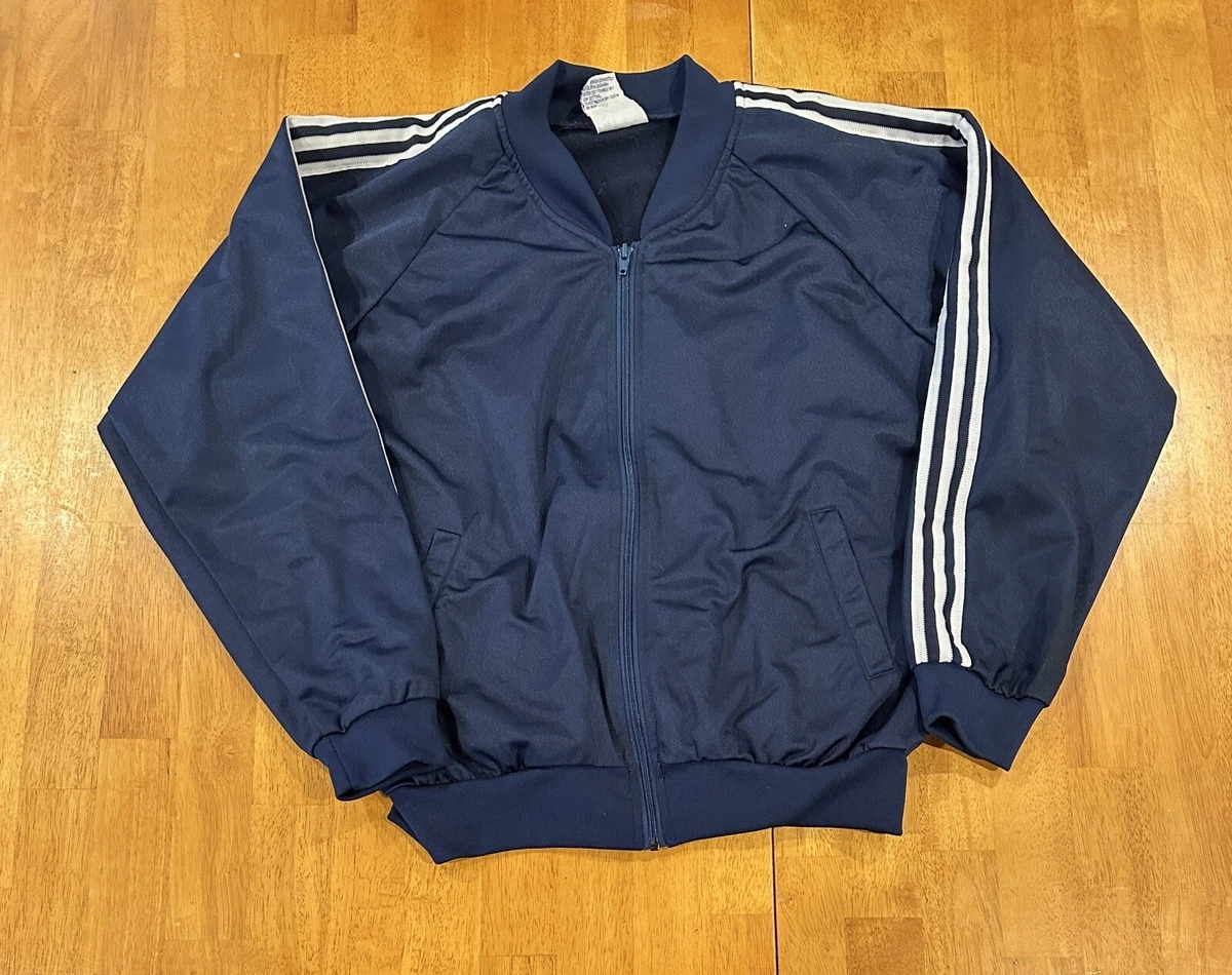 Vintage Venus Athletic Wear Track Jacket Large Navy