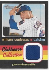 2020 Heritage Baseball HN Clubhouse Collection Relics Willson Contreras Cubs   2