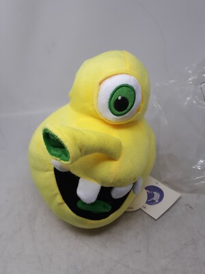 Kenny Scharf Cyclops Plushie   Limited Edition Yellow Art Collectible