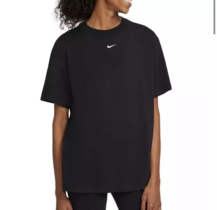 Nike W Essential Dri-FIT Logo Gray Tee Gray / XX Large