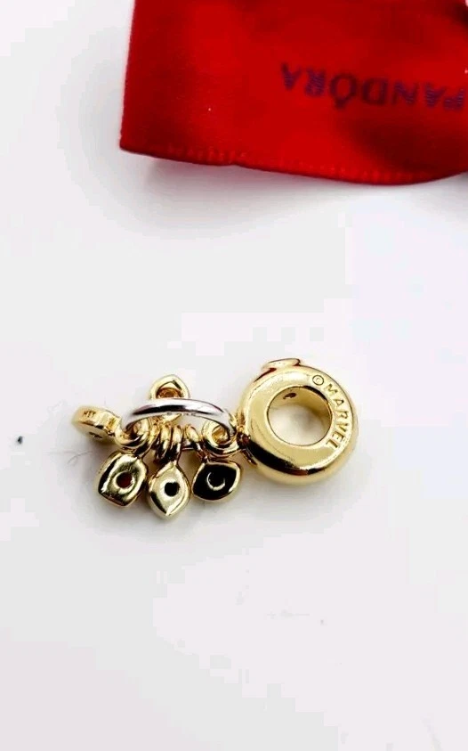 Nuevo Genuino Pandora Marvel Los Vengadores Piedra del Infinito Oro Pltd Dije 760774C01 Foto 2 de 4