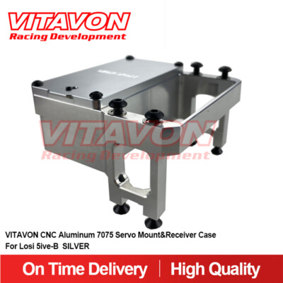 Vitavon CNC Alu7075 Servo Mount & Receiver Case For Losi 5ive B and Losi 5T 2.0