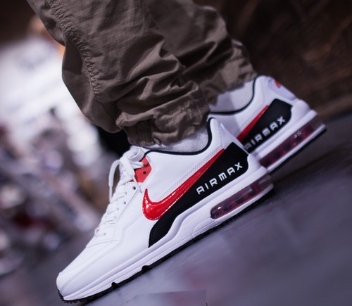 red and white nike air shoes